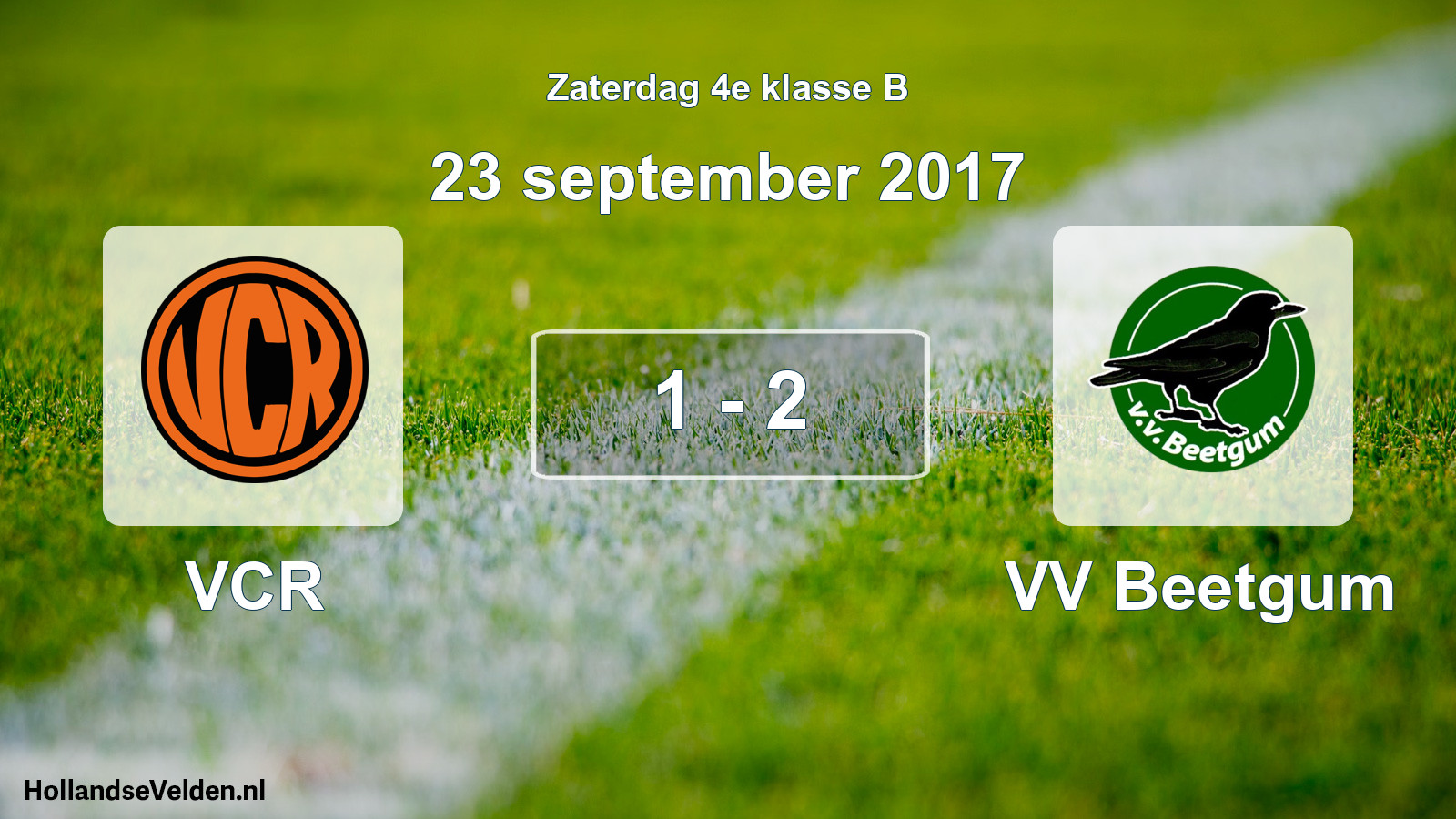 Total number of matches played: VCR - VV Beetgum 1 - 2 (23 September 2017)