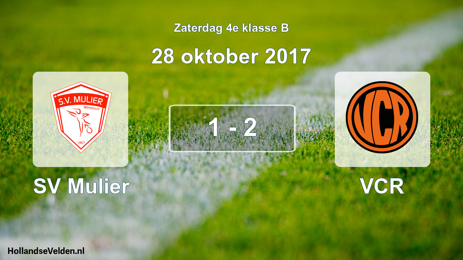 Total number of matches played: SV Mulier - VCR 1 - 2 (28 October 2017)