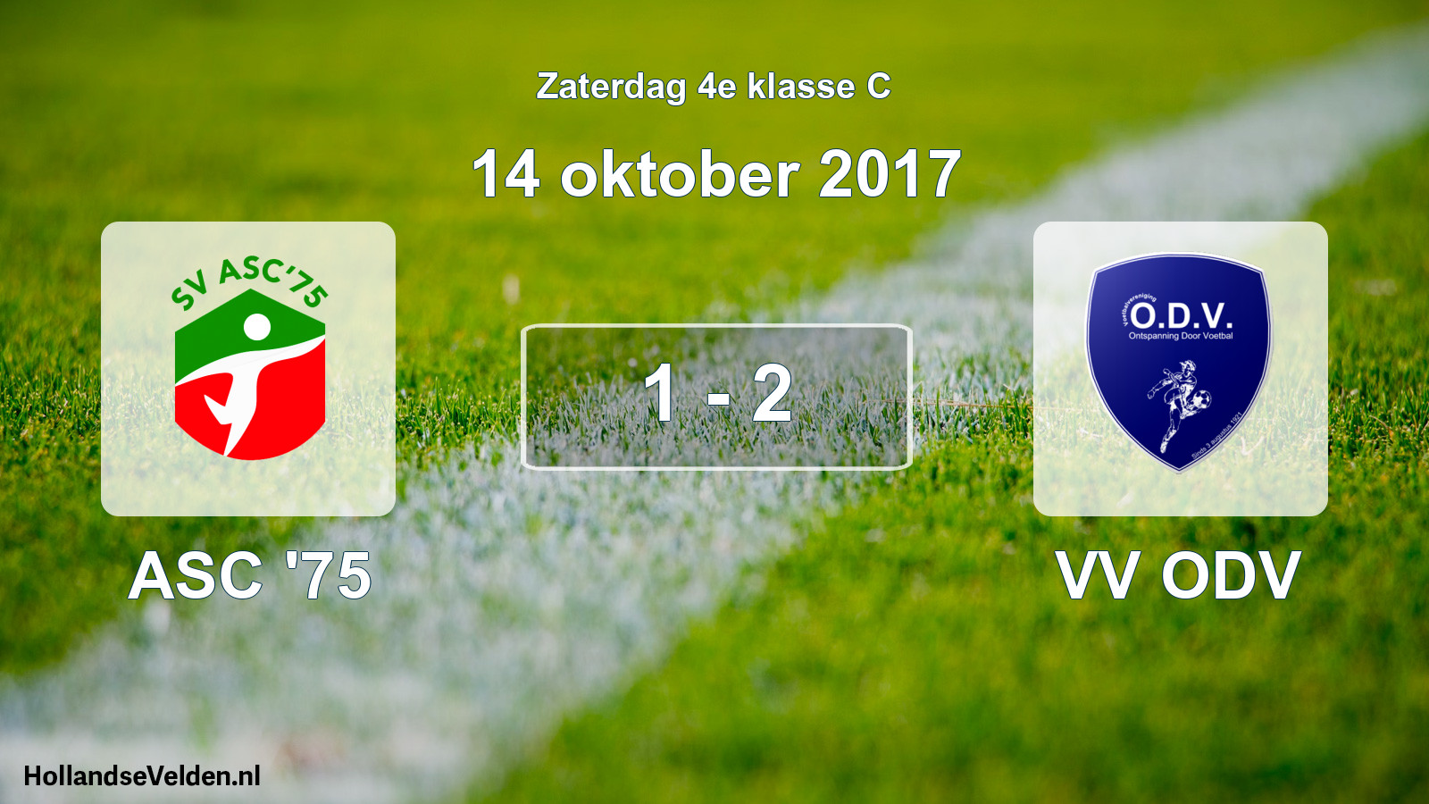 Total number of matches played: ASC '75 - VV ODV 1 - 2 (14 October 2017)