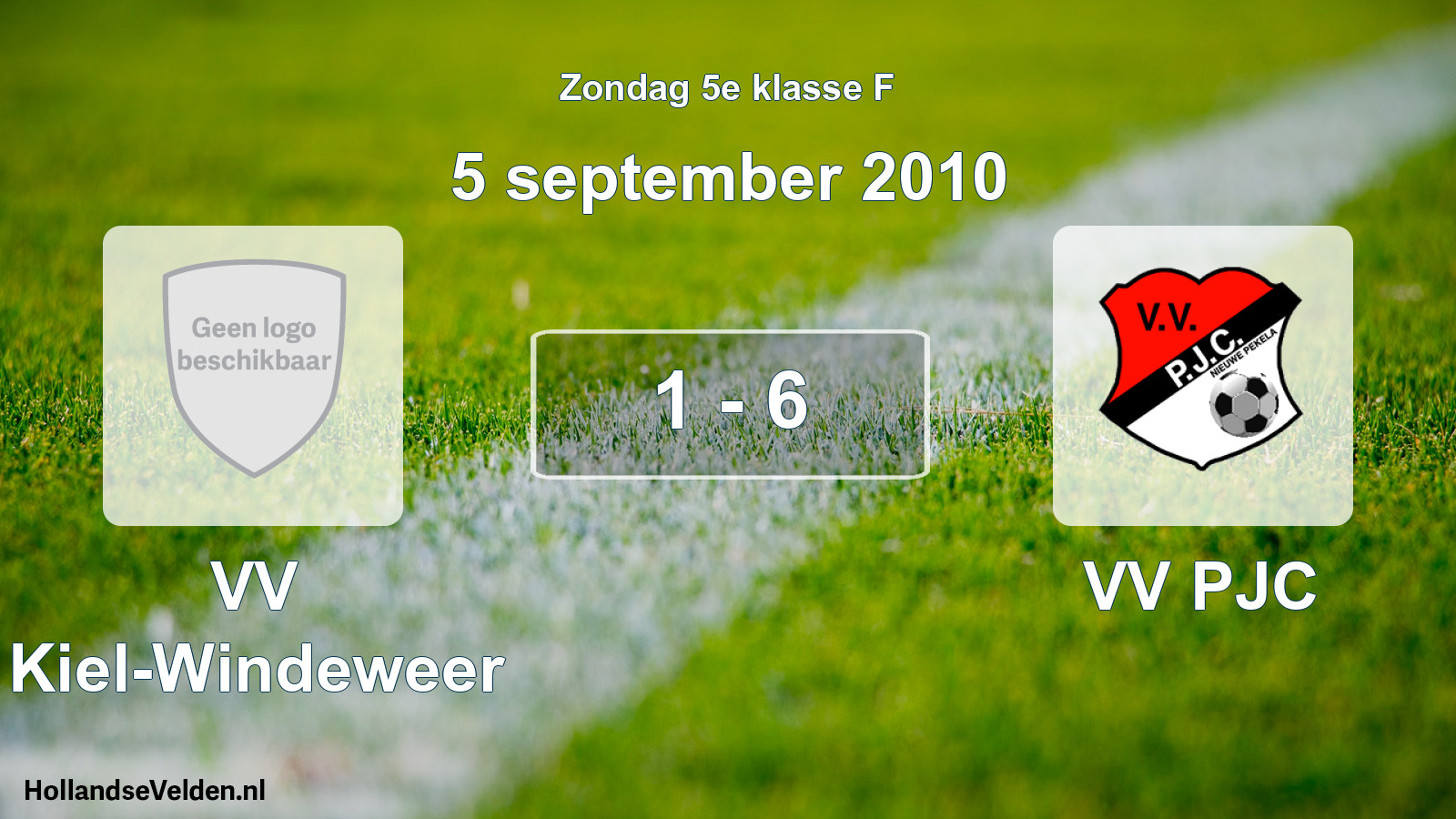 Total number of matches played: VV Kiel-Windeweer - VV PJC 1 - 6 (5 September 2010)
