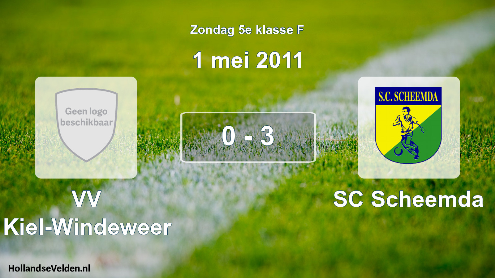 Total number of matches played: VV Kiel-Windeweer - SC Scheemda 0 - 3 (1 May 2011)