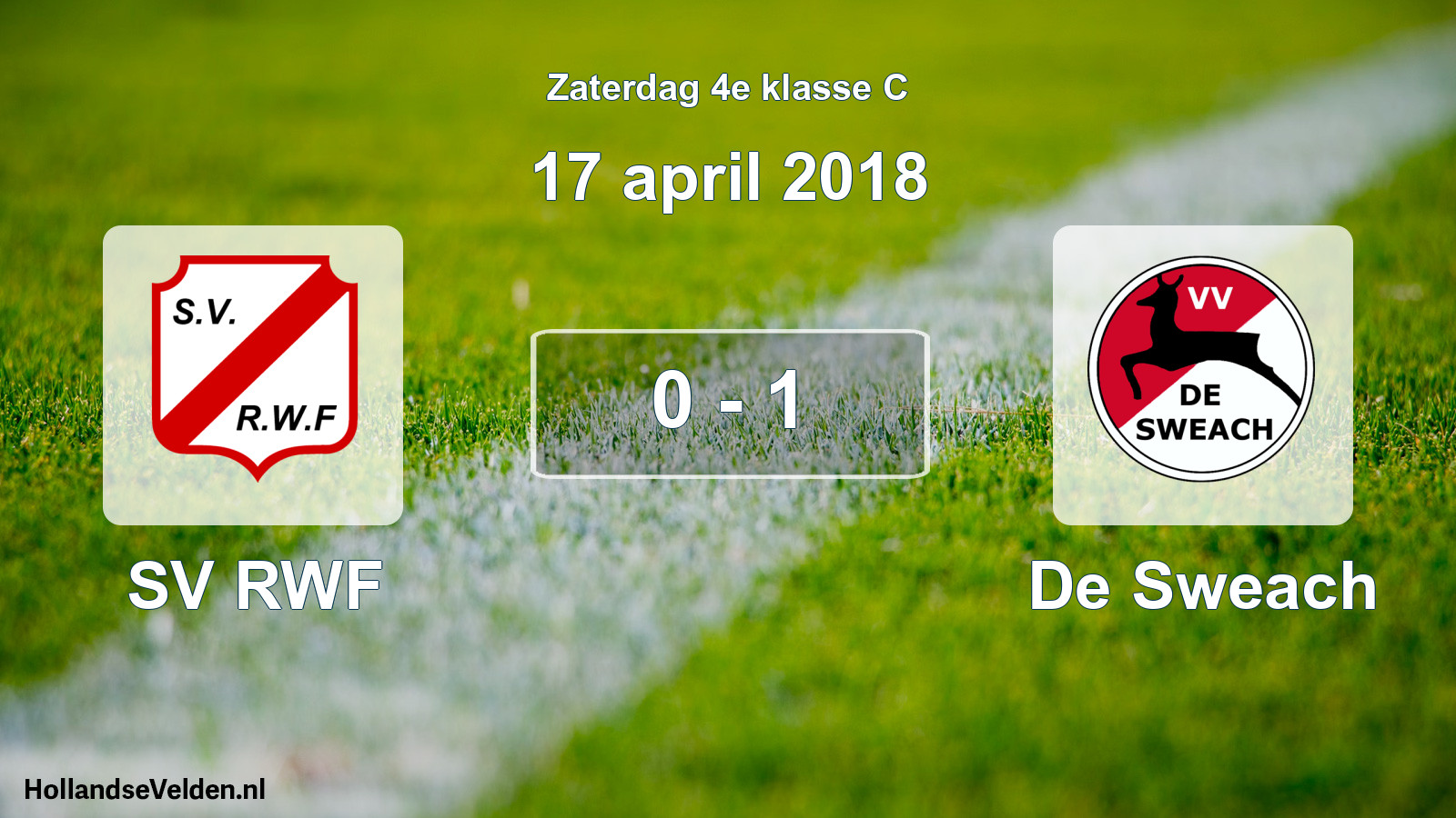 Total number of matches played: SV RWF - De Sweach 0 - 1 (17 April 2018)