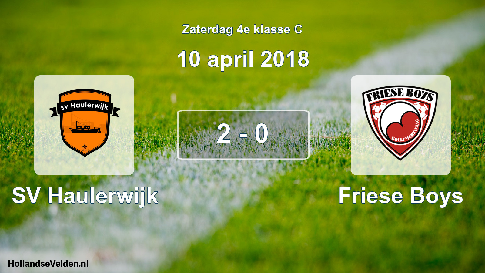 Total number of matches played: SV Haulerwijk - Friese Boys 2 - 0 (10 April 2018)
