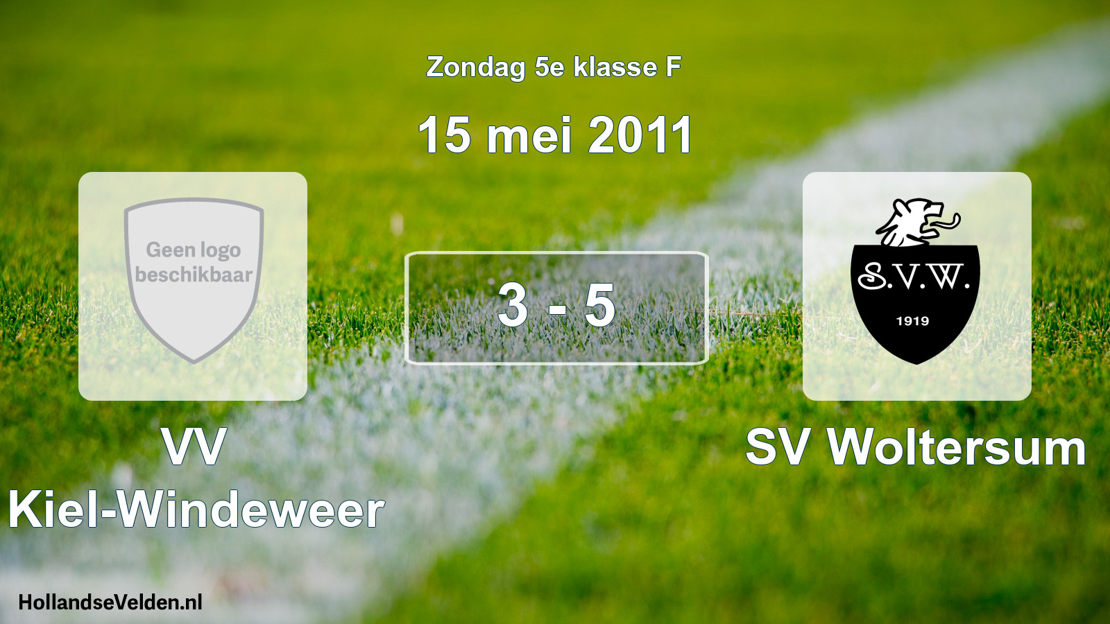 Total number of matches played: VV Kiel-Windeweer - SV Woltersum 3 - 5 (15 May 2011)
