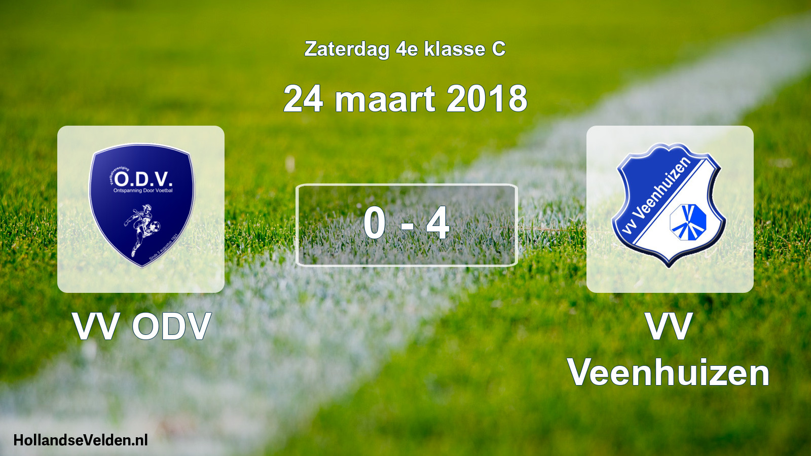 Total number of matches played: VV ODV - VV Veenhuizen 0 - 4 (24 March 2018)