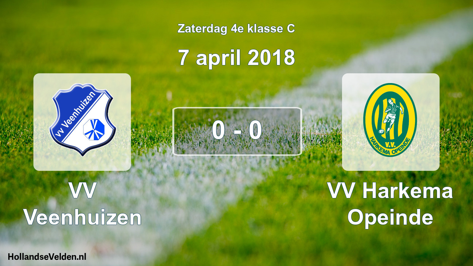 Total number of matches played: VV Veenhuizen - VV Harkema Opeinde 0 - 0 (7 April 2018)