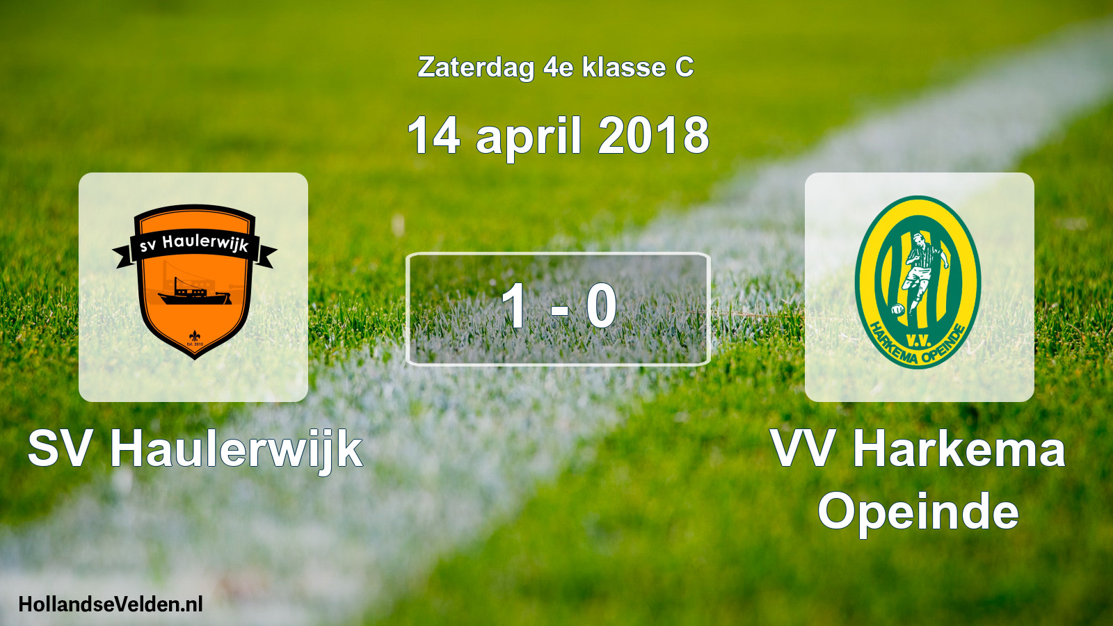Total number of matches played: SV Haulerwijk - VV Harkema Opeinde 1 - 0 (14 April 2018)