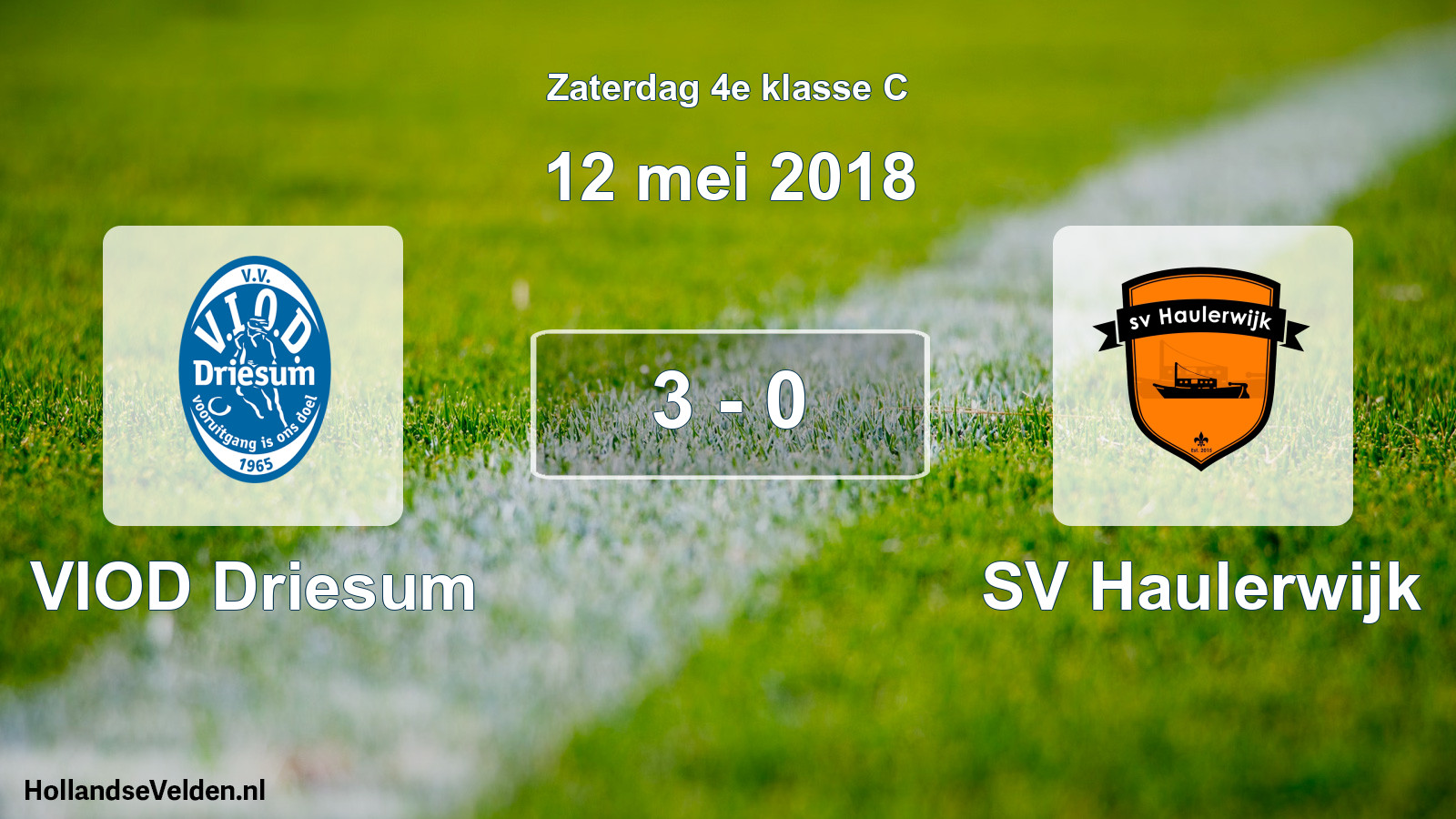 Total number of matches played: VIOD Driesum - SV Haulerwijk 3 - 0 (12 May 2018)