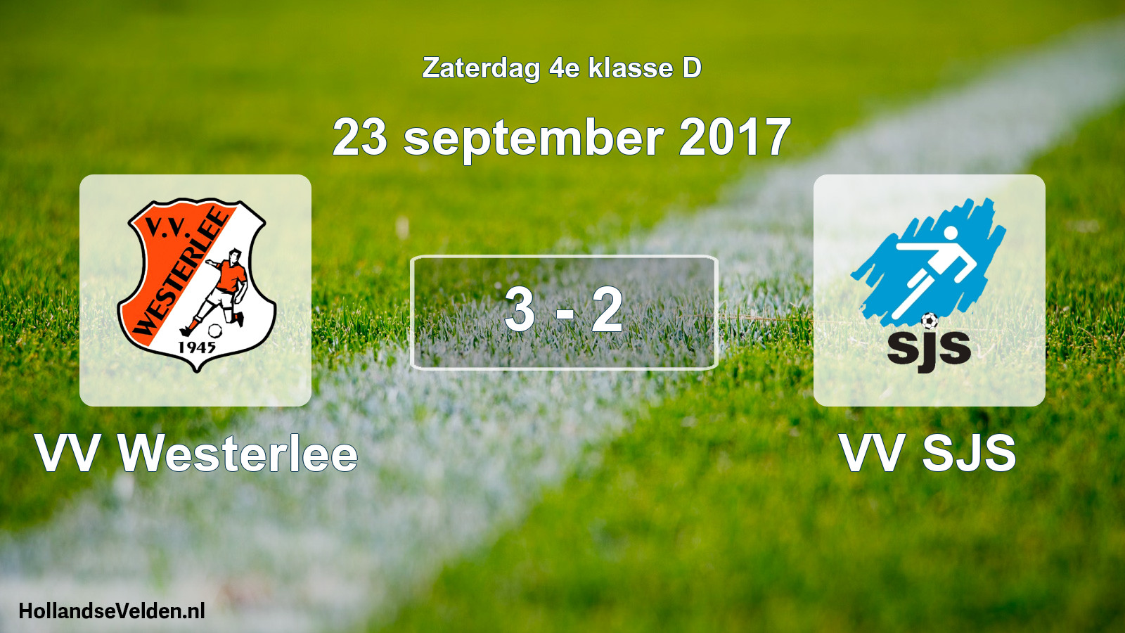 Total number of matches played: VV Westerlee - VV SJS 3 - 2 (23 September 2017)