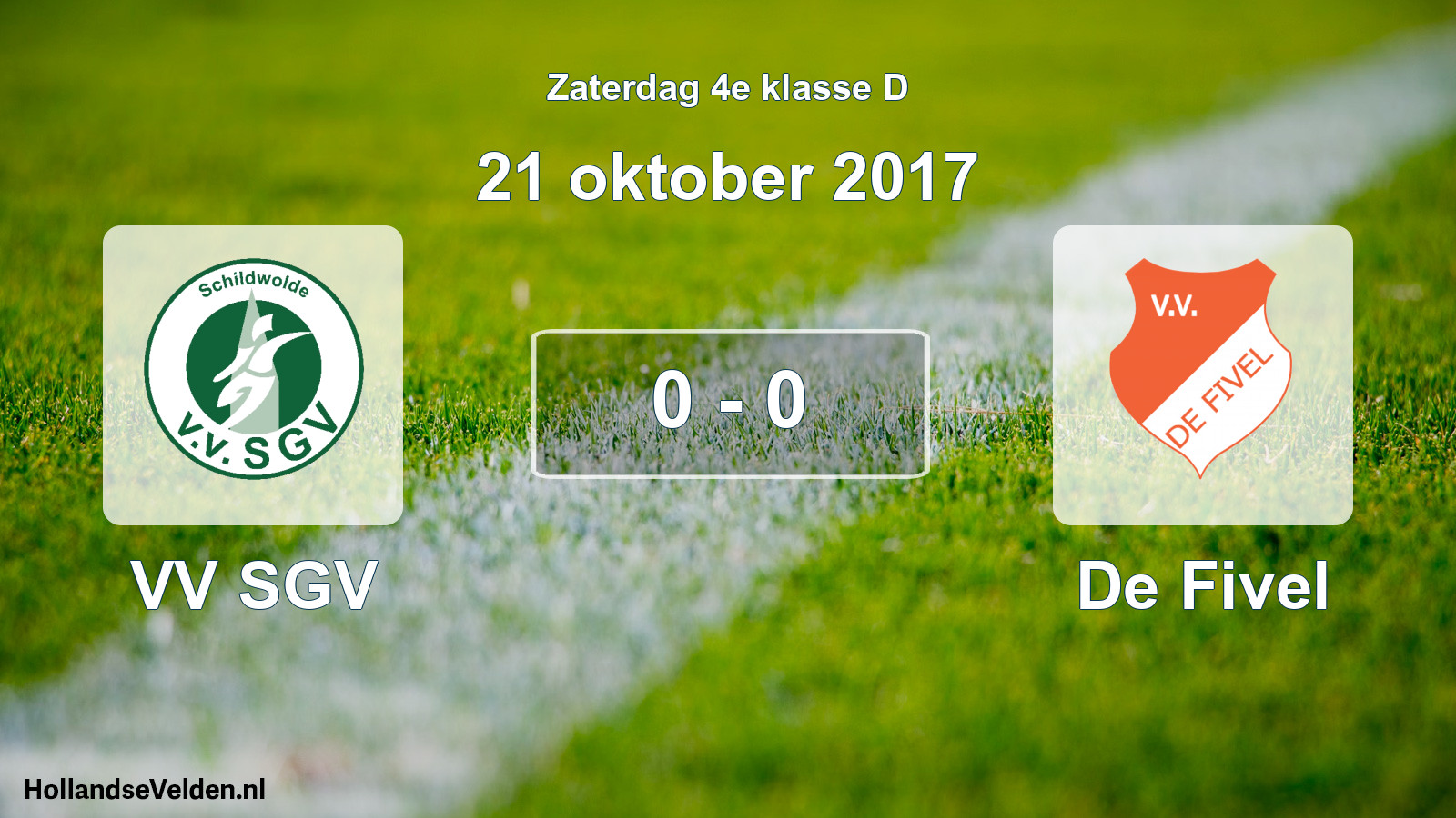 Total number of matches played: VV SGV - De Fivel 0 - 0 (21 October 2017)