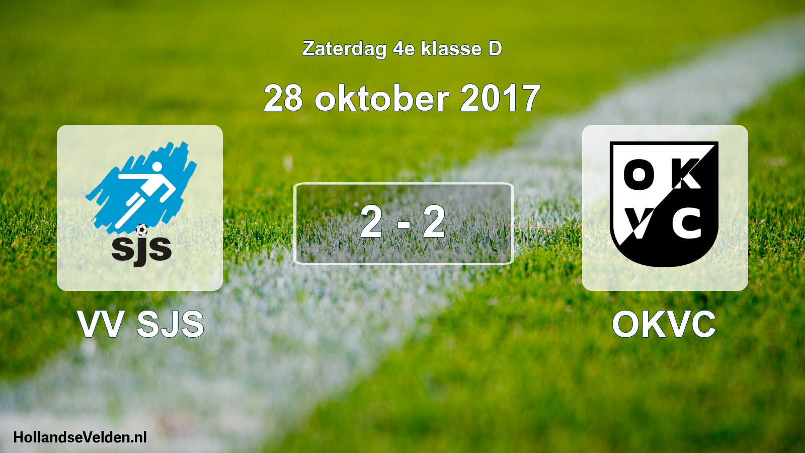Total number of matches played: VV SJS - OKVC 2 - 2 (28 October 2017)