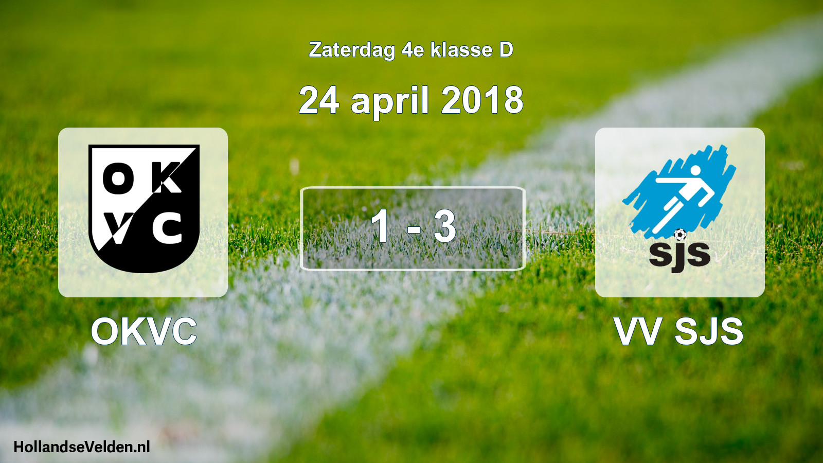 Total number of matches played: OKVC - VV SJS 1 - 3 (24 April 2018)