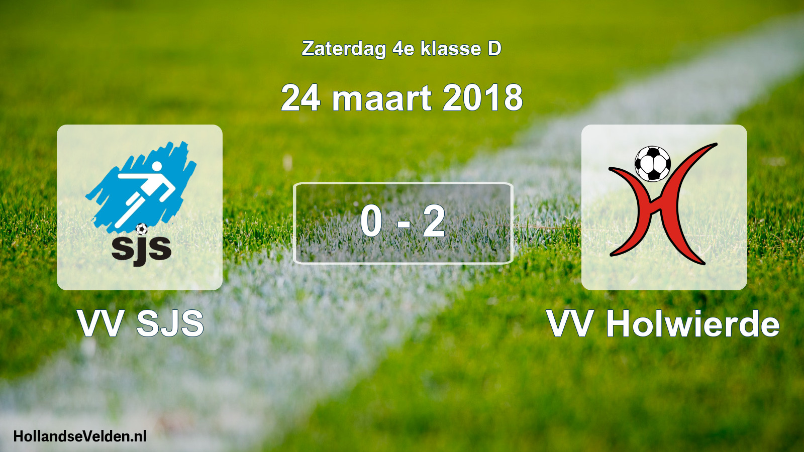 Total number of matches played: VV SJS - VV Holwierde 0 - 2 (24 March 2018)