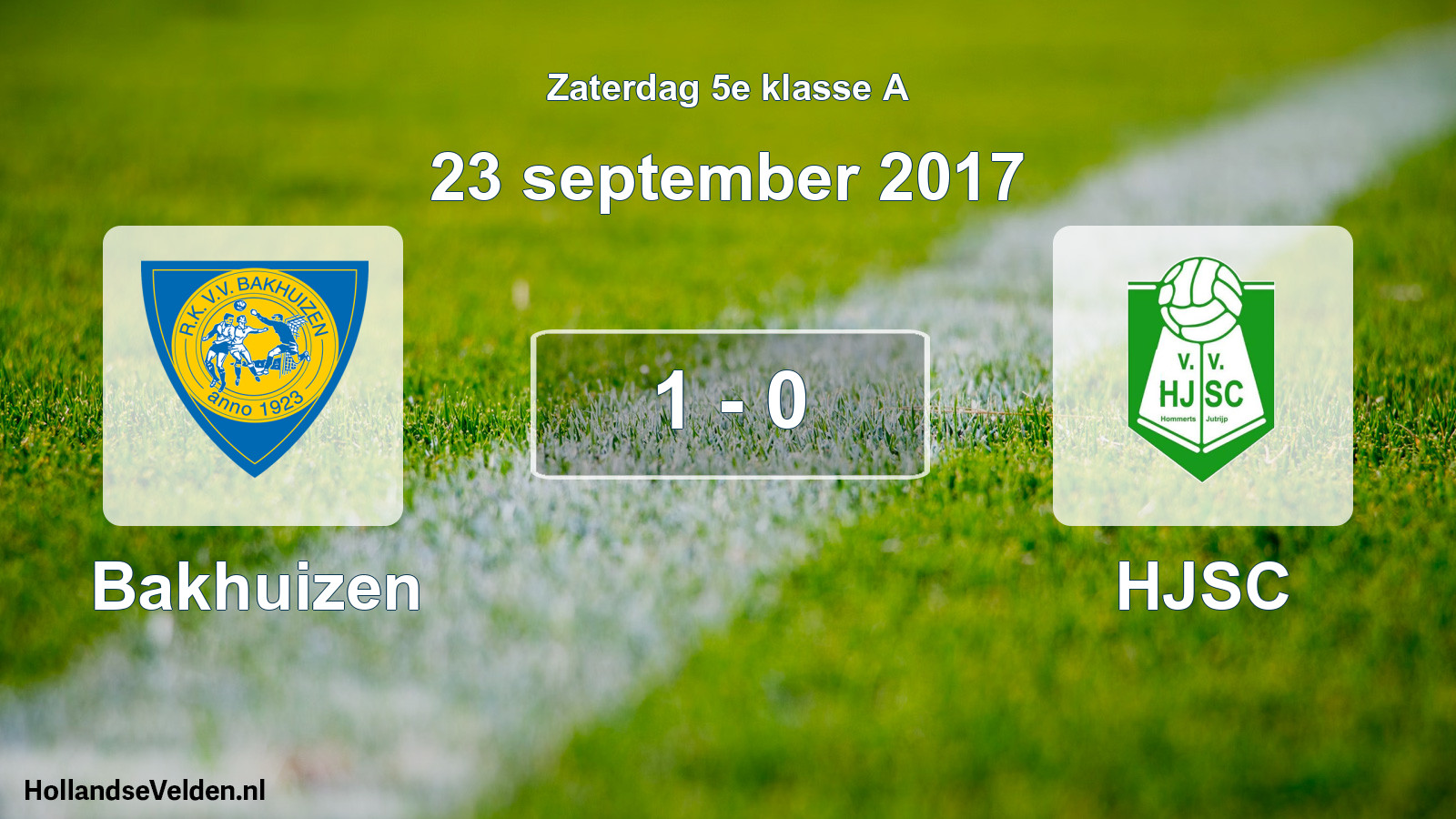 Total number of matches played: Bakhuizen - HJSC 1 - 0 (23 September 2017)