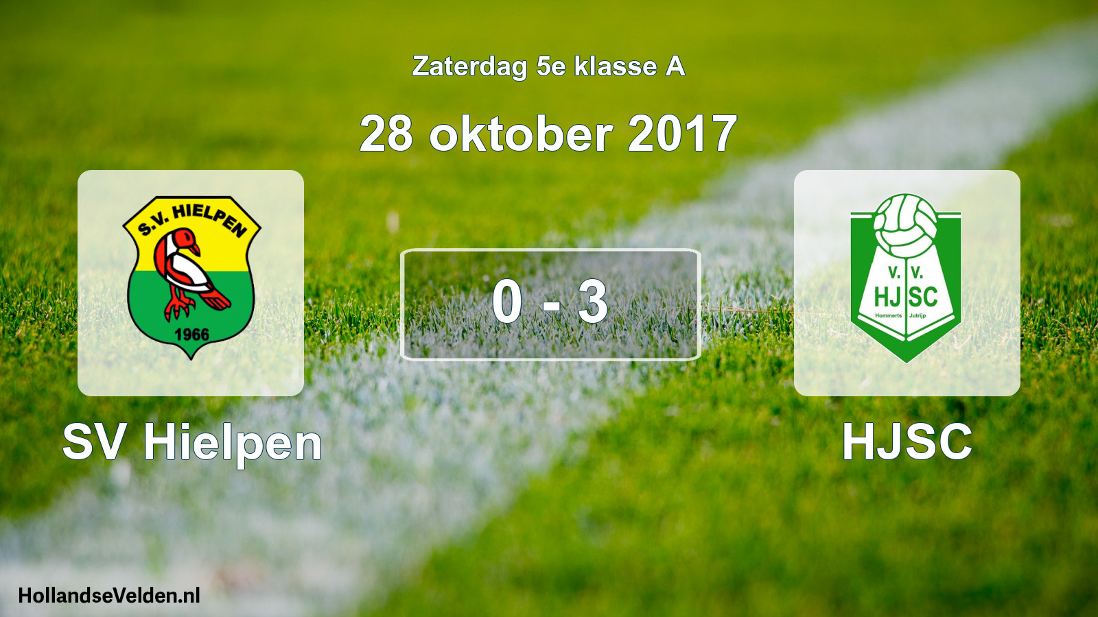 Total number of matches played: SV Hielpen - HJSC 0 - 3 (28 October 2017)