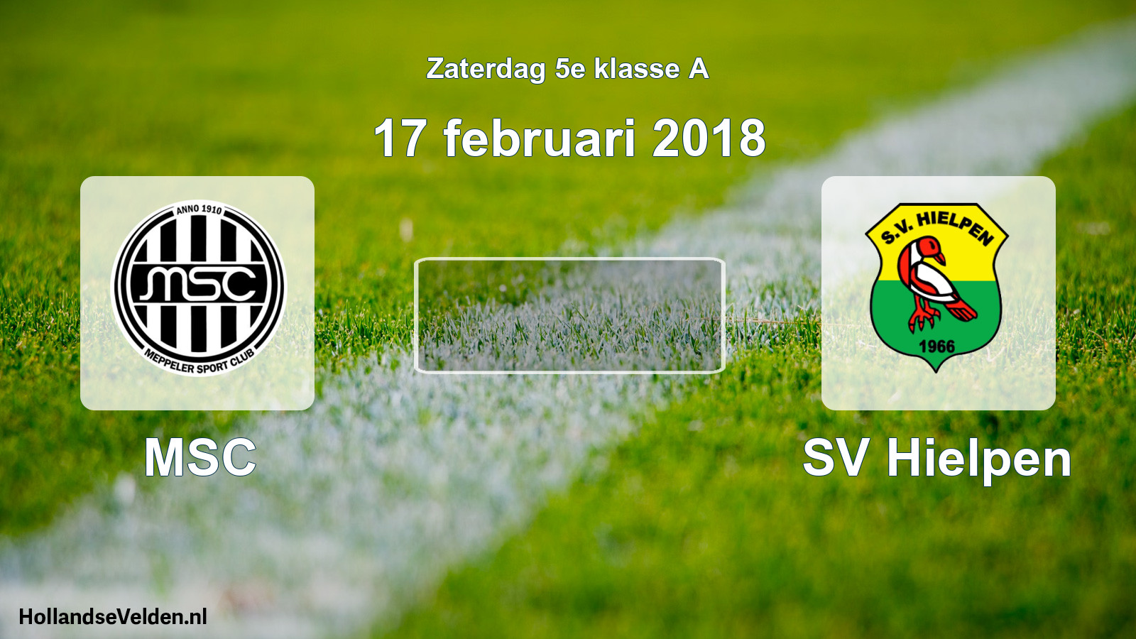 Scheduled Match: MSC - SV Hielpen (17 February 2018)