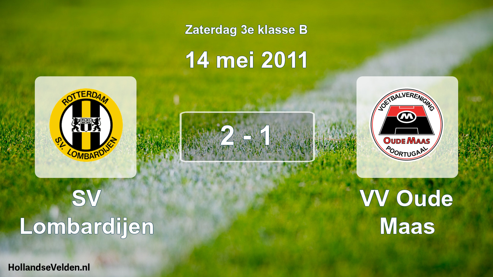 Total number of matches played: SV Lombardijen - VV Oude Maas 2 - 1 (14 May 2011)
