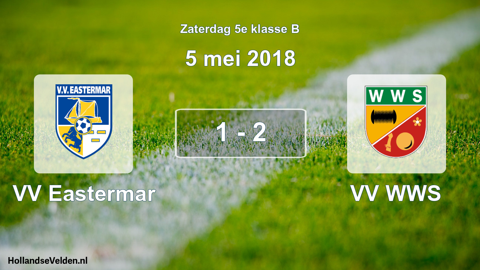Total number of matches played: VV Eastermar - VV WWS 1 - 2 (5 May 2018)