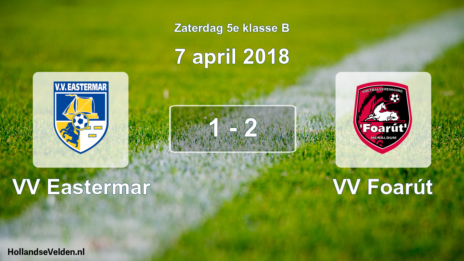 Total number of matches played: VV Eastermar - VV Foarút 1 - 2 (7 April 2018)