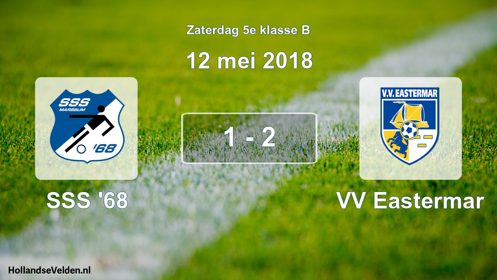 Total number of matches played: SSS '68 - VV Eastermar 1 - 2 (12 May 2018)