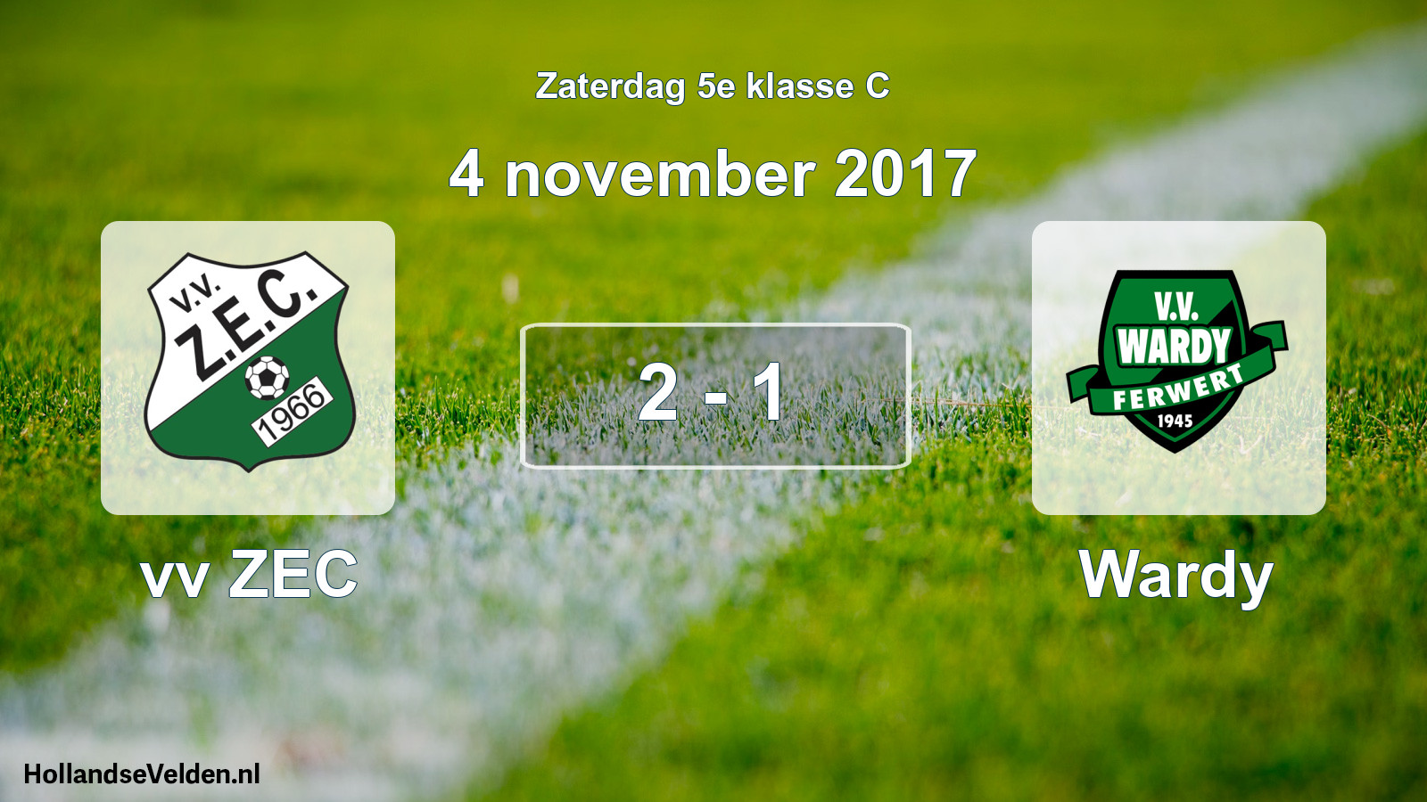 Total number of matches played: vv ZEC - Wardy 2 - 1 (4 November 2017)
