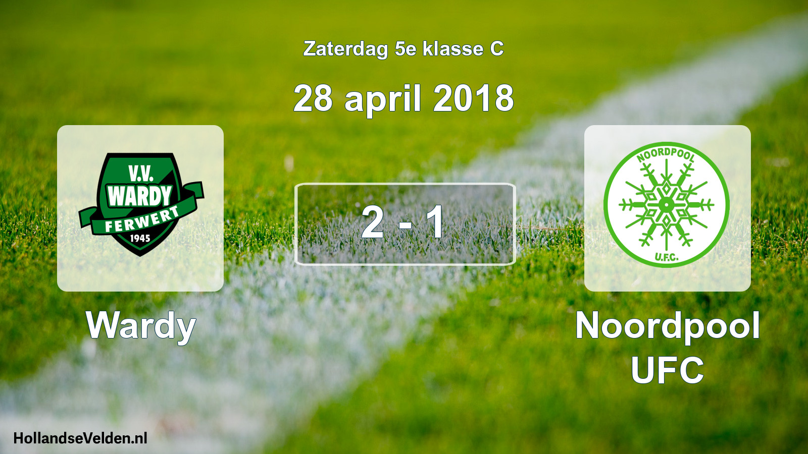 Total number of matches played: Wardy - Noordpool UFC 2 - 1 (28 April 2018)