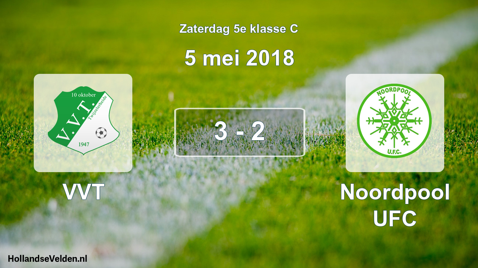 Total number of matches played: VVT - Noordpool UFC 3 - 2 (5 May 2018)