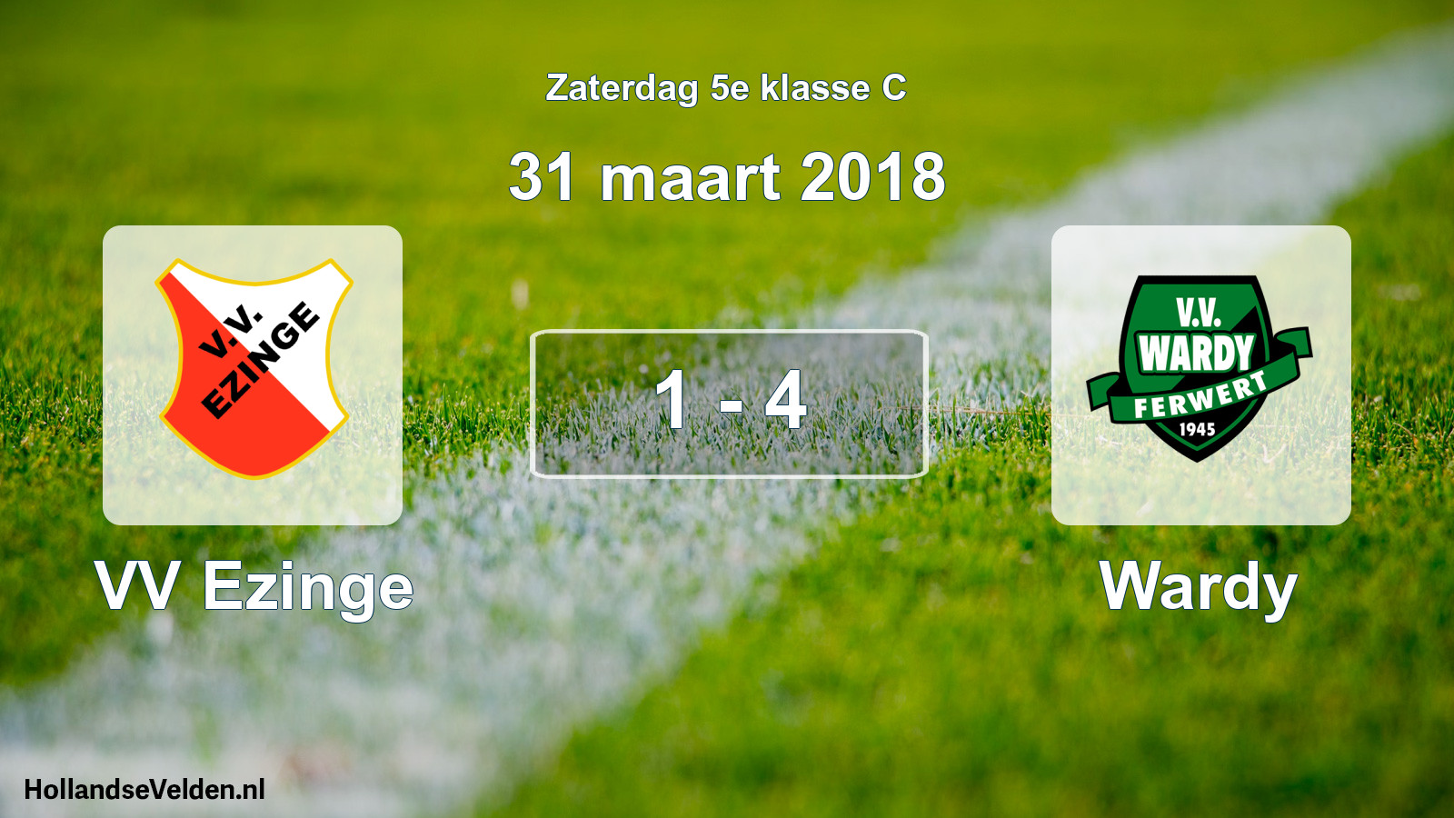 Total number of matches played: VV Ezinge - Wardy 1 - 4 (31 March 2018)