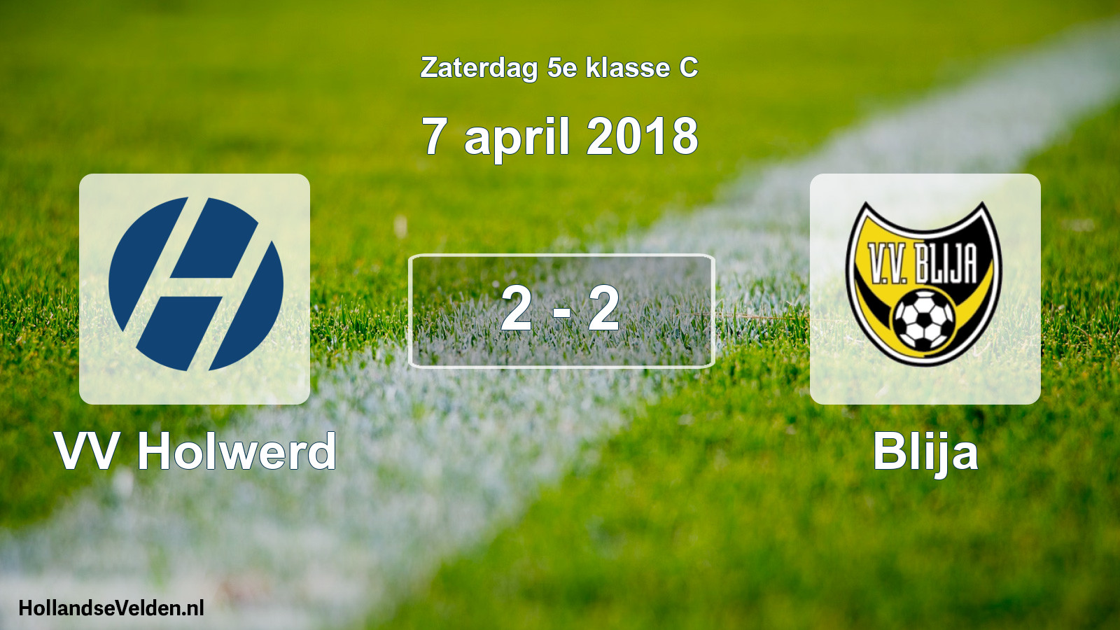 Total number of matches played: VV Holwerd - Blija 2 - 2 (7 April 2018)