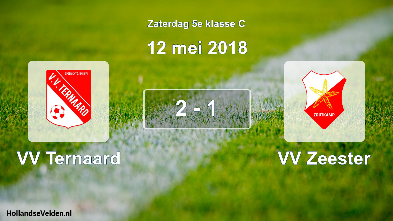 Total number of matches played: VV Ternaard - VV Zeester 2 - 1 (12 May 2018)