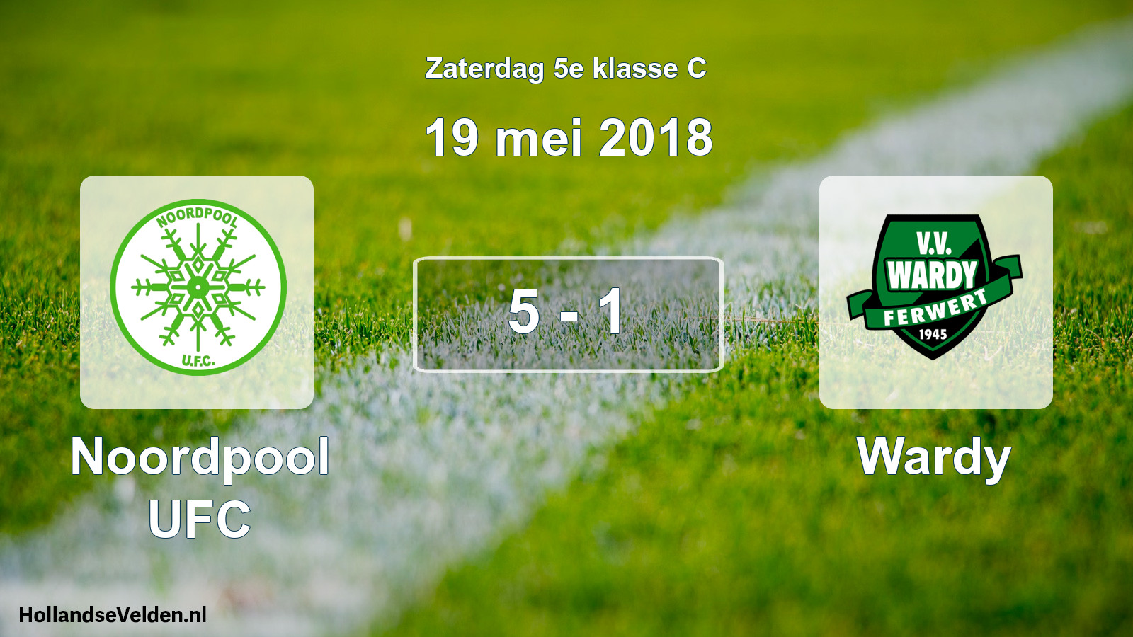 Total number of matches played: Noordpool UFC - Wardy 5 - 1 (19 May 2018)