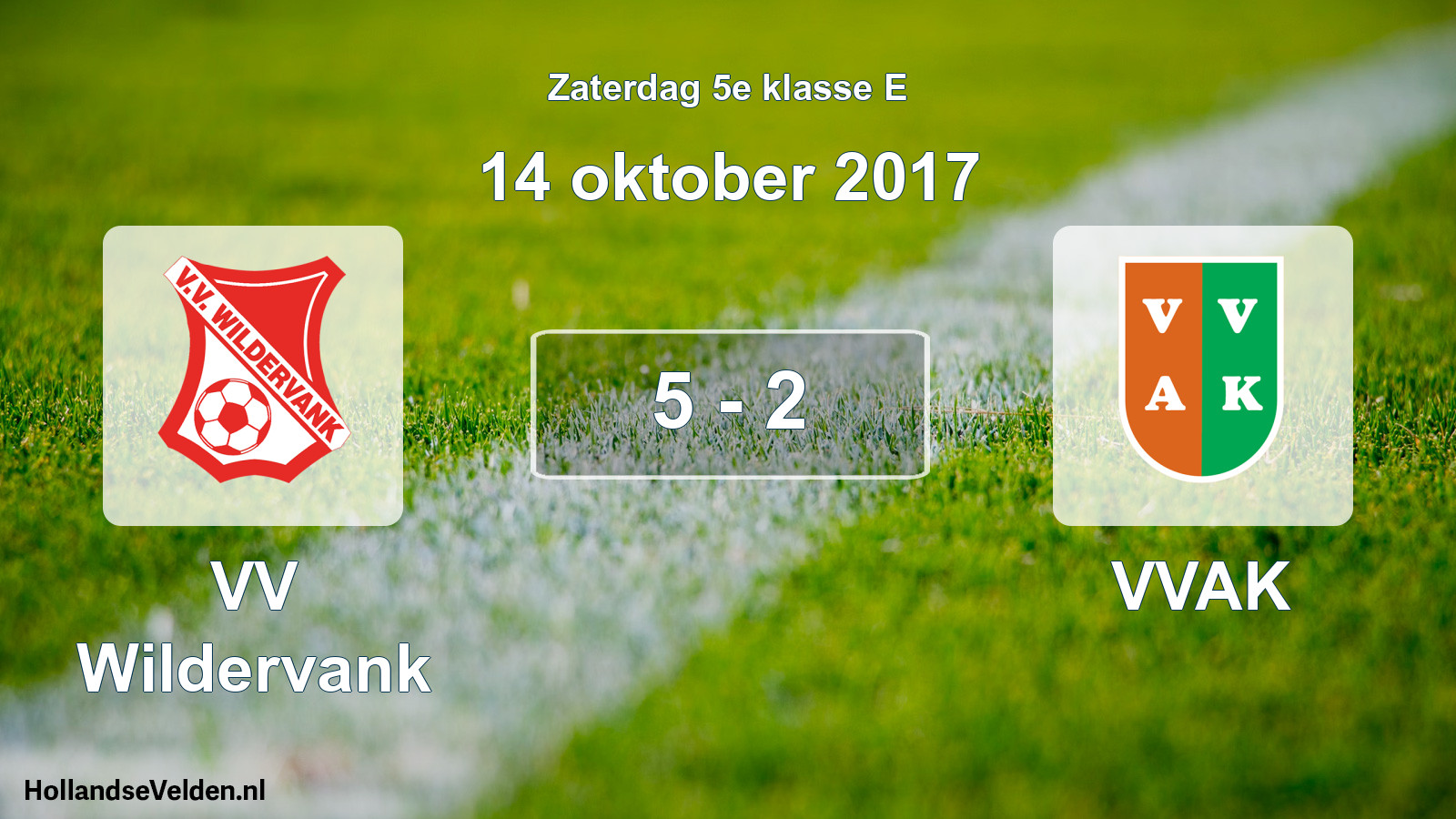 Total number of matches played: VV Wildervank - VVAK 5 - 2 (14 October 2017)