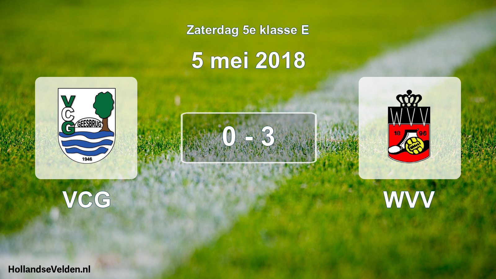Total number of matches played: VCG - WVV 0 - 3 (5 May 2018)