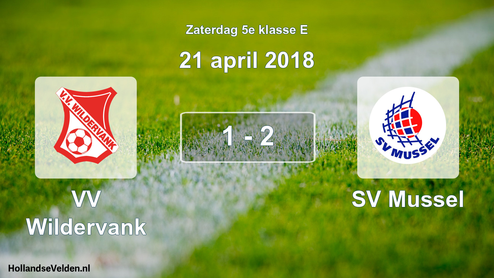 Total number of matches played: VV Wildervank - SV Mussel 1 - 2 (21 April 2018)