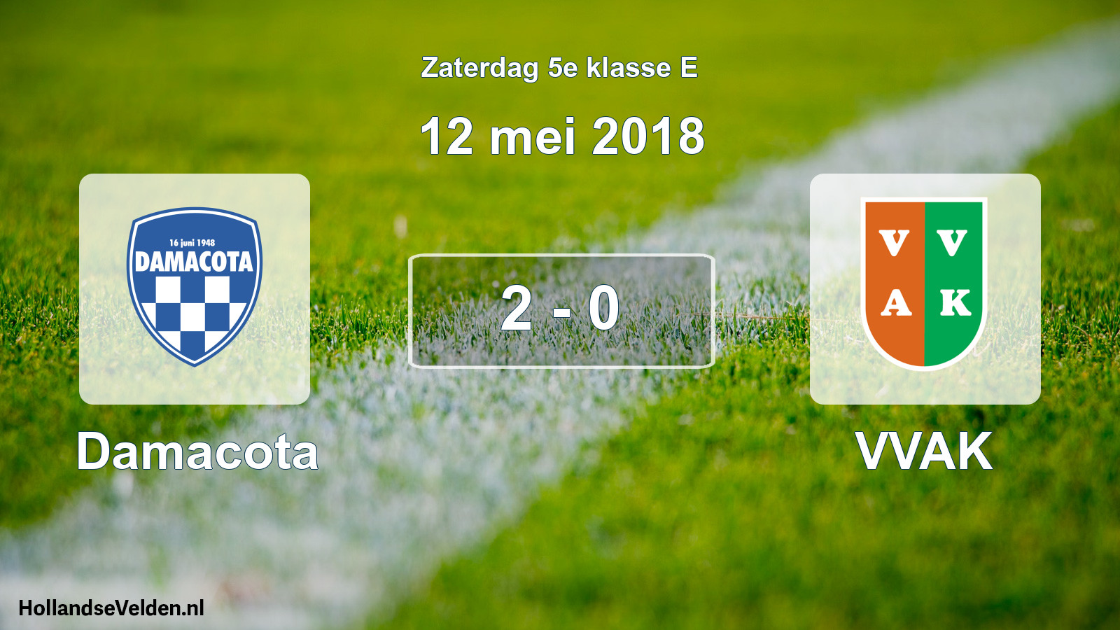 Total number of matches played: Damacota - VVAK 2 - 0 (12 May 2018)