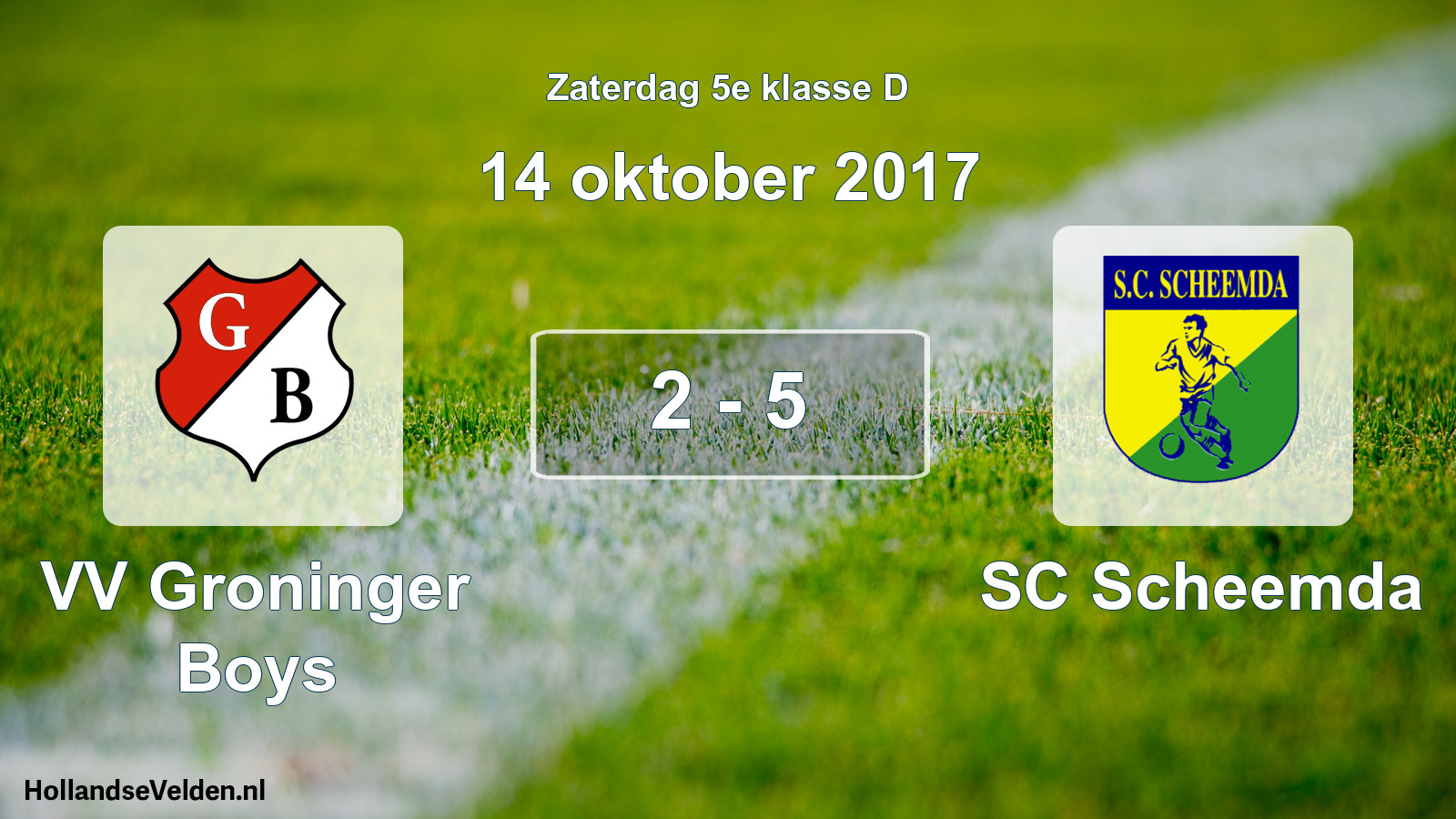 Total number of matches played: VV Groninger Boys - SC Scheemda 2 - 5 (14 October 2017)