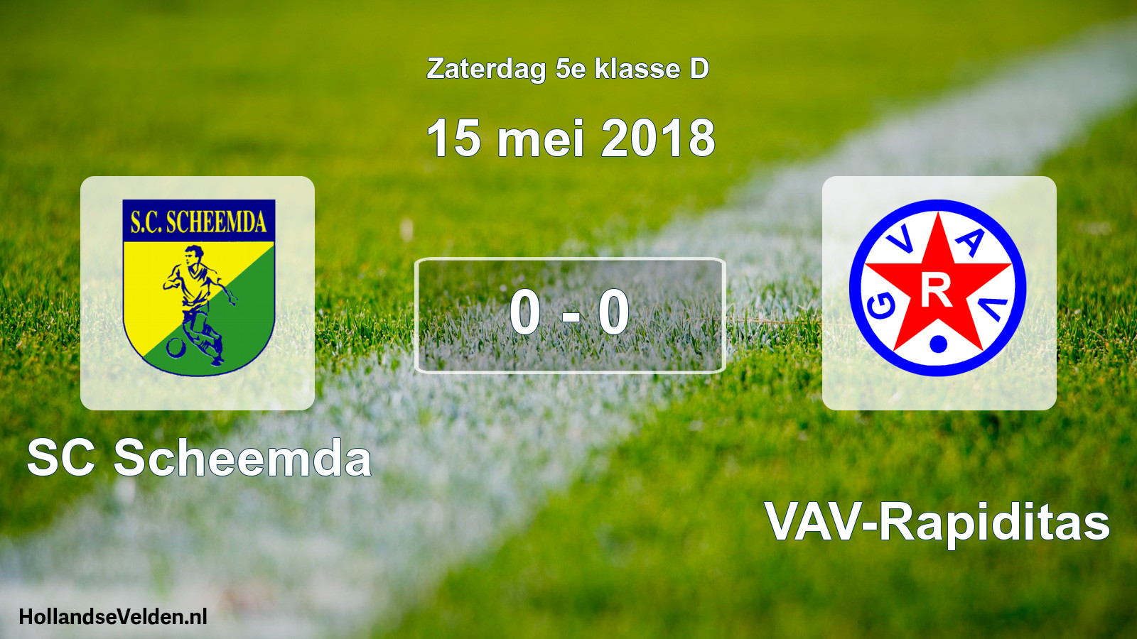 Total number of matches played: SC Scheemda - GVAV-Rapiditas 0 - 0 (15 May 2018)