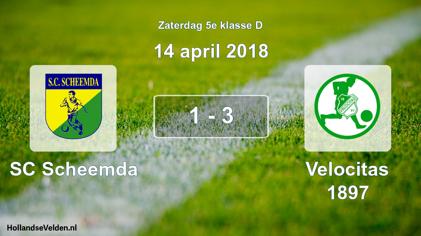 Total number of matches played: SC Scheemda - Velocitas 1897 1 - 3 (14 April 2018)