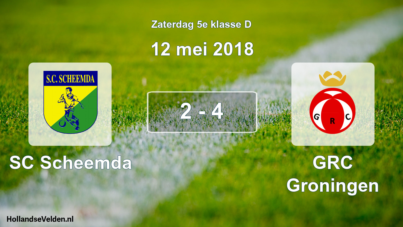 Total number of matches played: SC Scheemda - GRC Groningen 2 - 4 (12 May 2018)