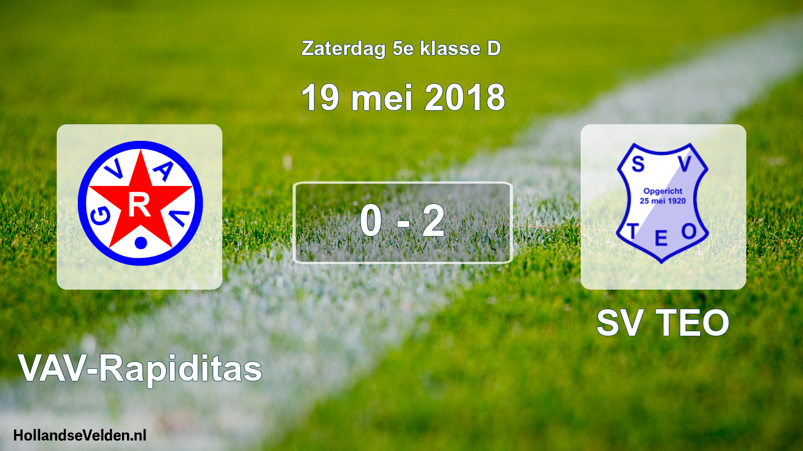 Total number of matches played: GVAV-Rapiditas - SV TEO 0 - 2 (19 May 2018)