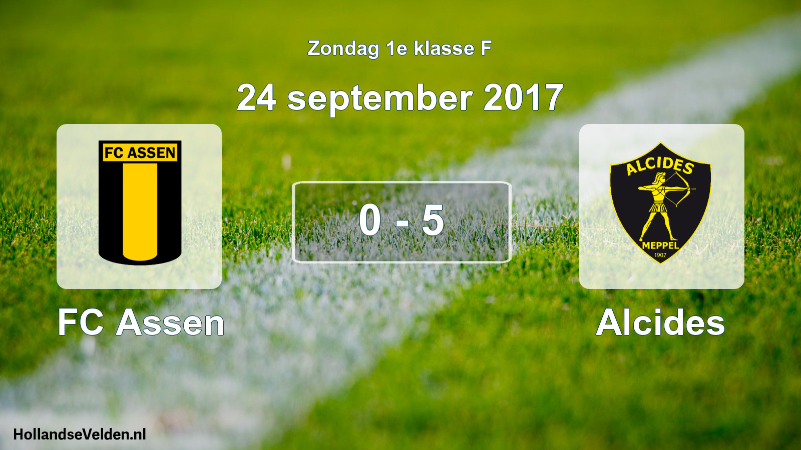 Total number of matches played: FC Assen - Alcides 0 - 5 (24 September 2017)