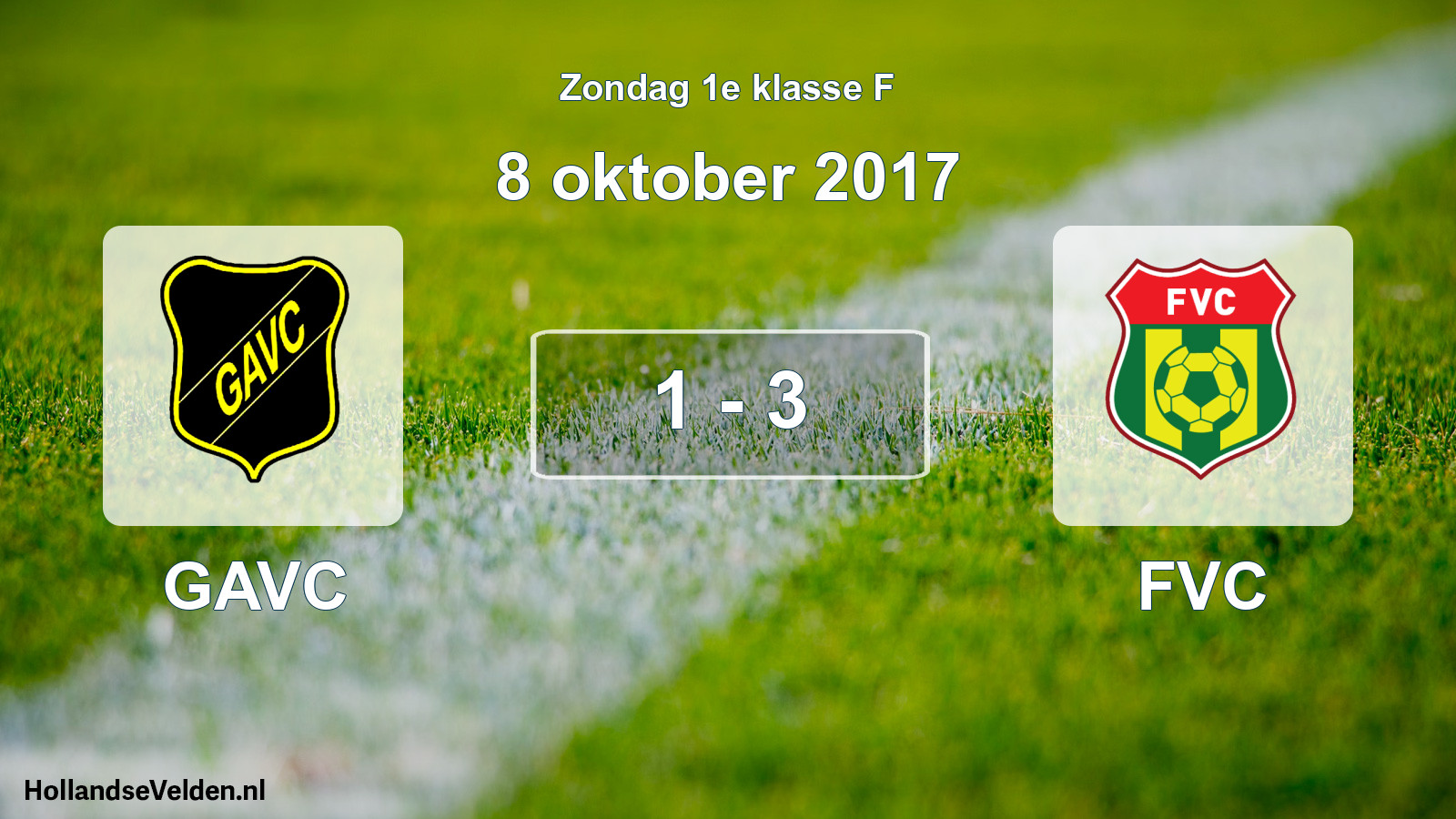 Total number of matches played: GAVC - FVC 1 - 3 (8 October 2017)