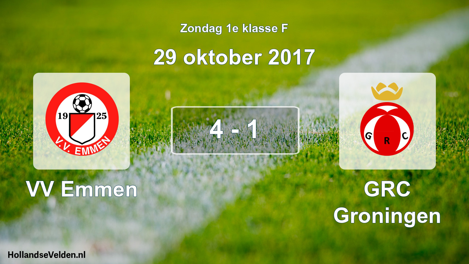 Total number of matches played: VV Emmen - GRC Groningen 4 - 1 (29 October 2017)