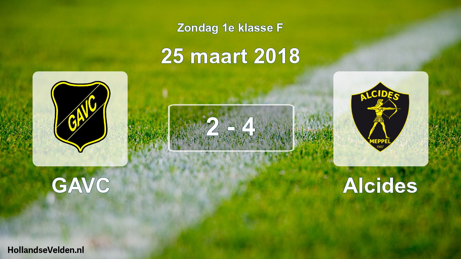 Total number of matches played: GAVC - Alcides 2 - 4 (25 March 2018)