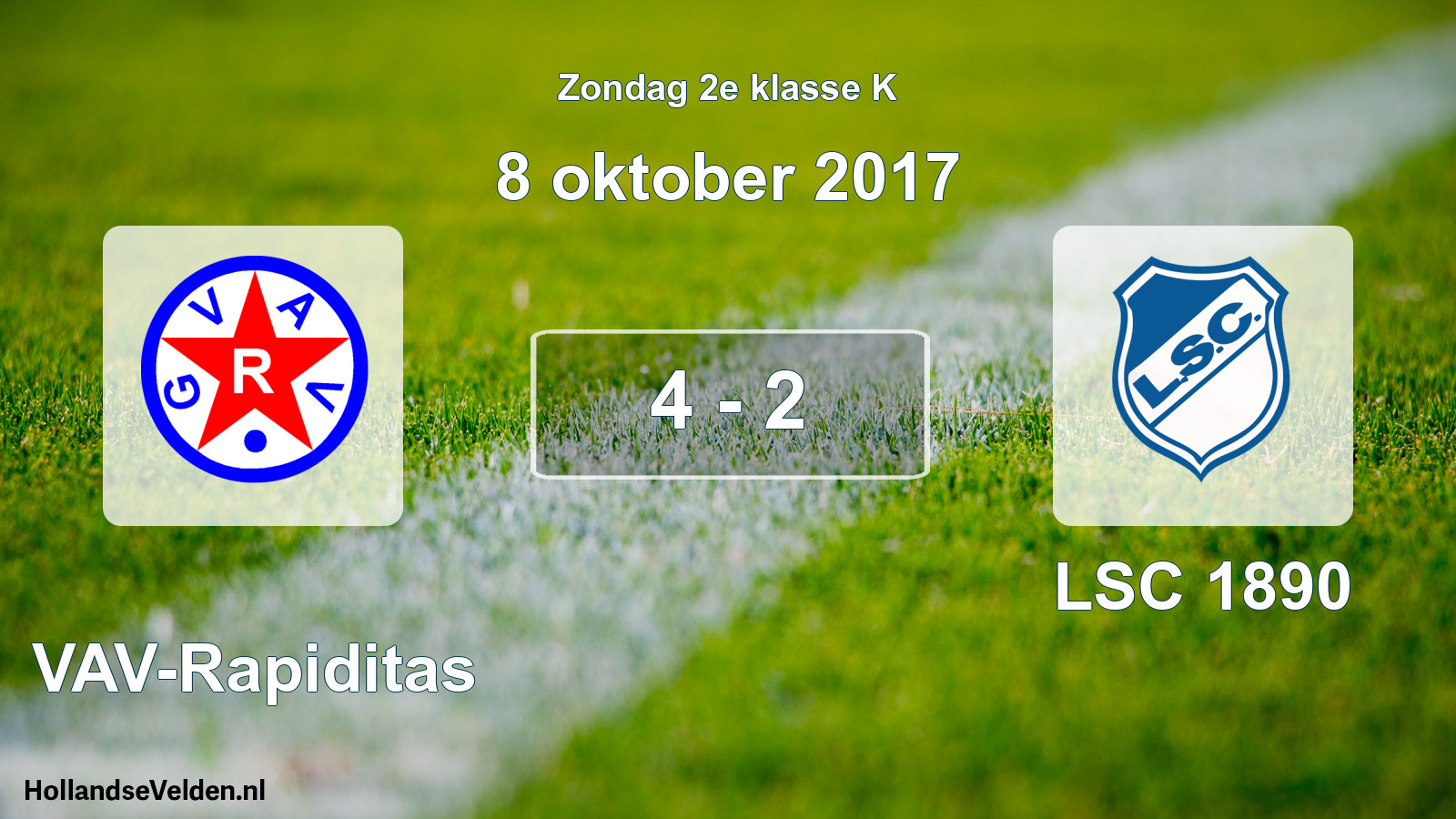 Total number of matches played: GVAV-Rapiditas - LSC 1890 4 - 2 (8 October 2017)