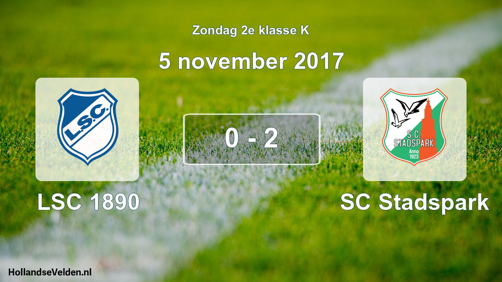 Total number of matches played: LSC 1890 - SC Stadspark 0 - 2 (5 November 2017)
