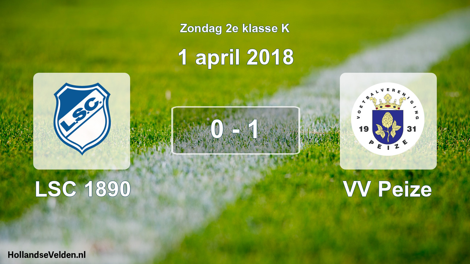 Total number of matches played: LSC 1890 - VV Peize 0 - 1 (1 April 2018)