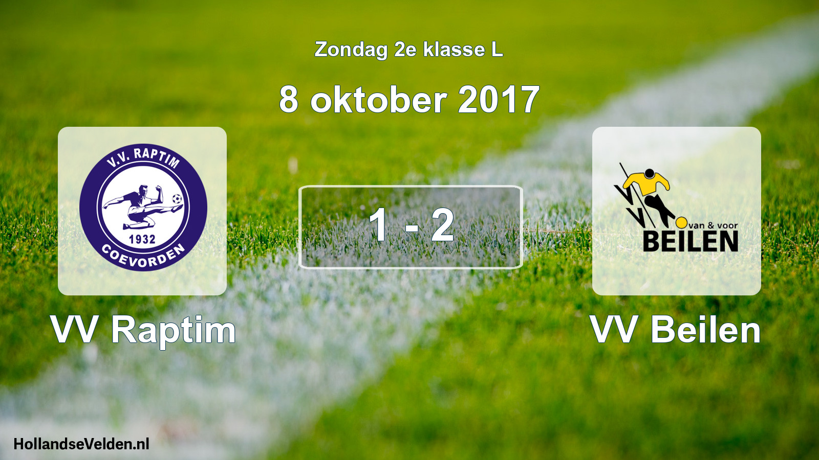 Total number of matches played: VV Raptim - VV Beilen 1 - 2 (8 October 2017)