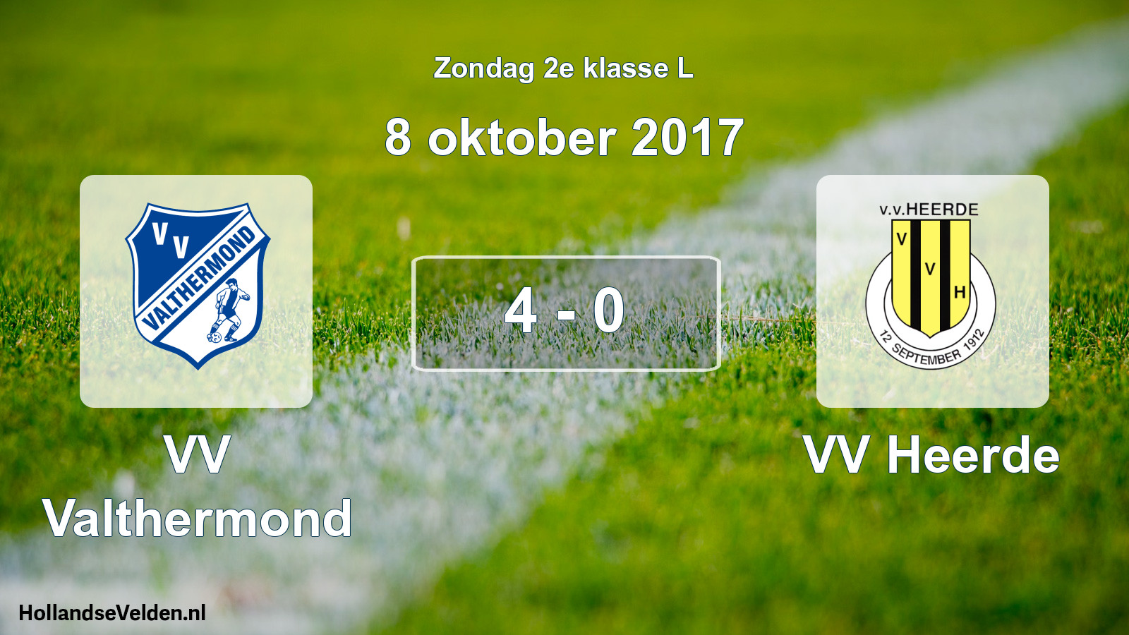 Total number of matches played: VV Valthermond - VV Heerde 4 - 0 (8 October 2017)