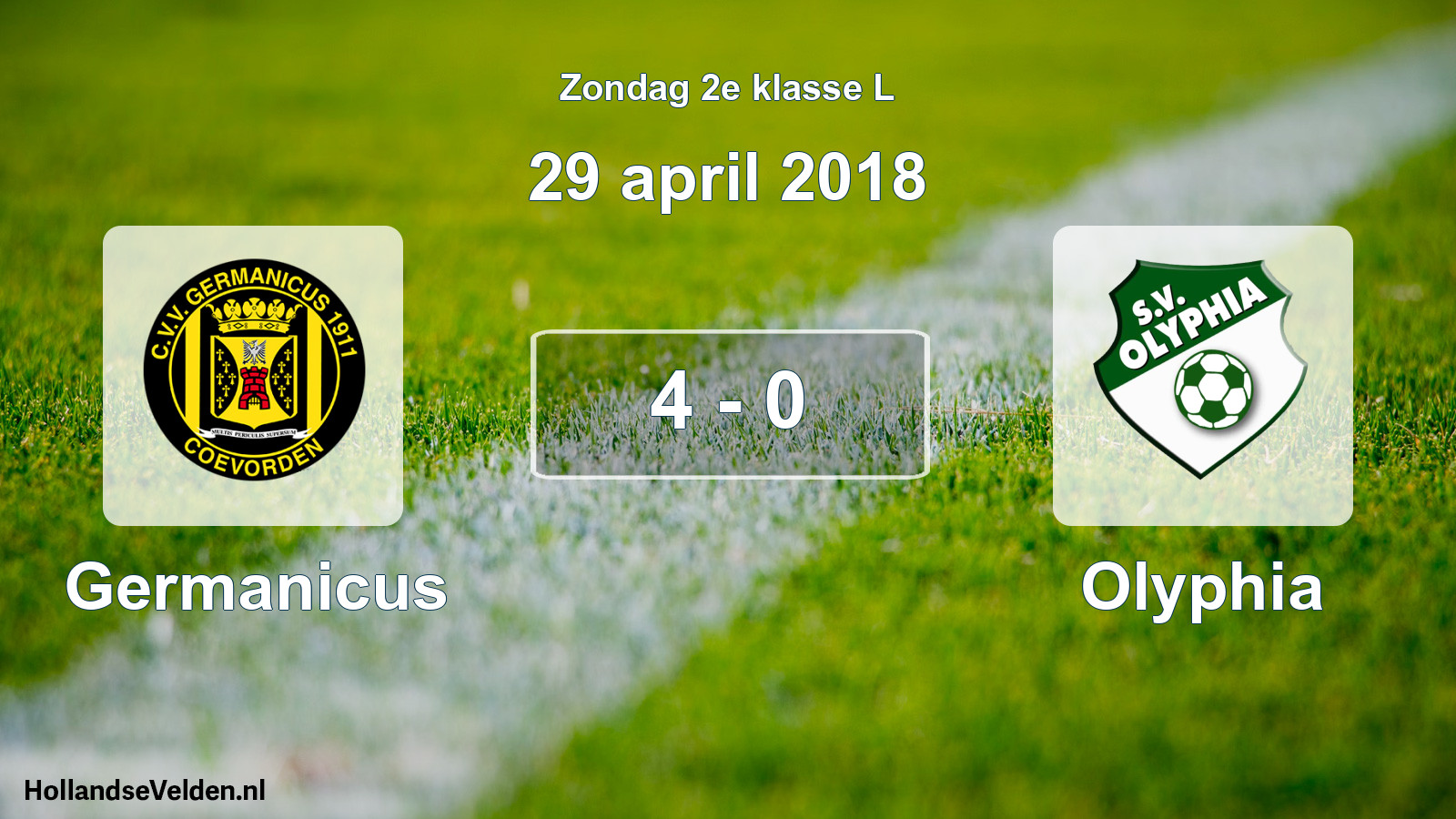 Total number of matches played: Germanicus - Olyphia 4 - 0 (29 April 2018)